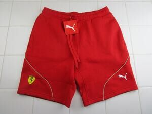 Puma X Ferrari Scuderia Formula 1 Race Fleece Shorts Red 623799-02 Men's Small